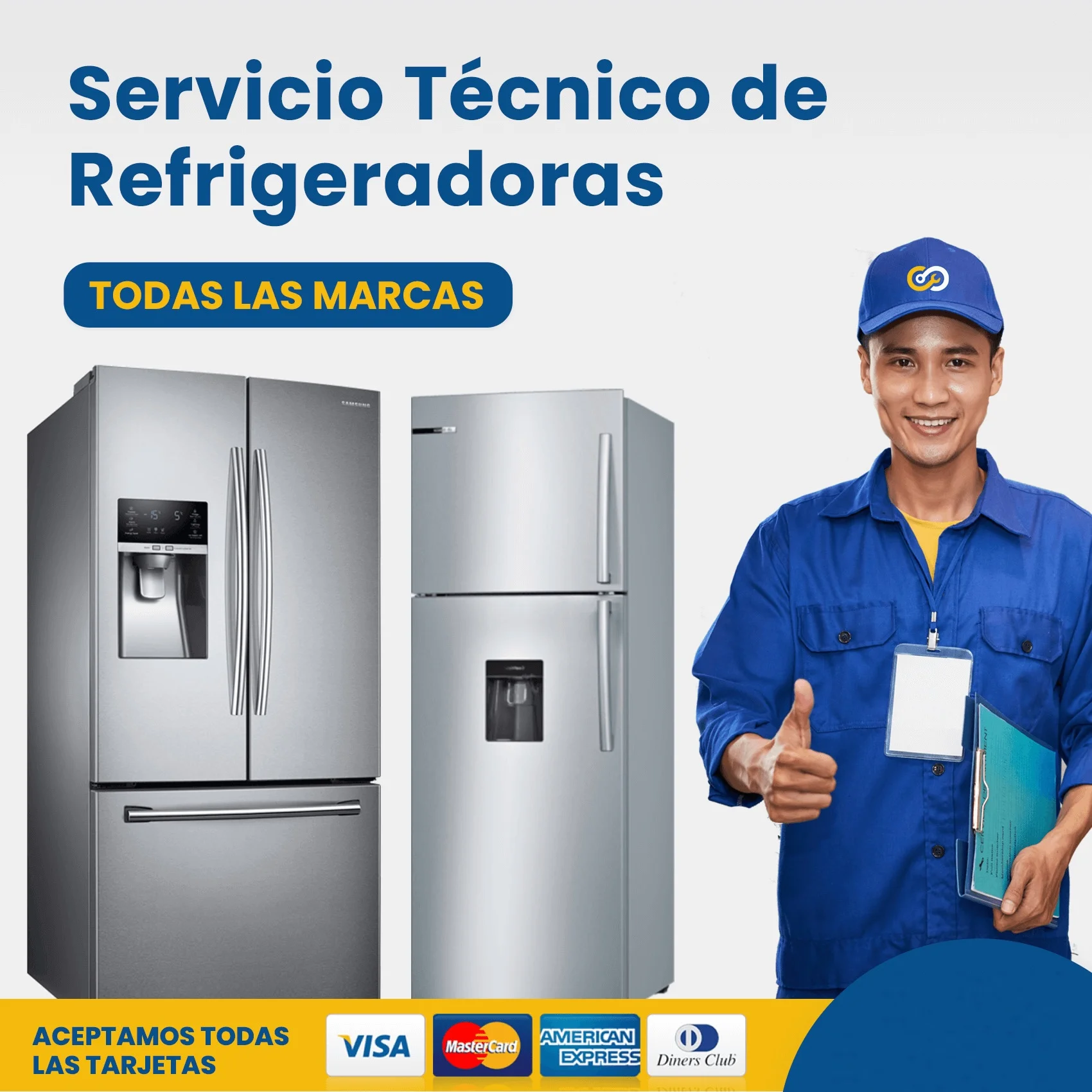 Técnico reparando refrigerador a domicilio en Cuernavaca