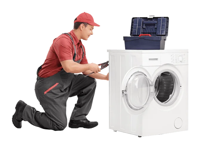 Técnico reparando lavadora a domicilio en Cuernavaca